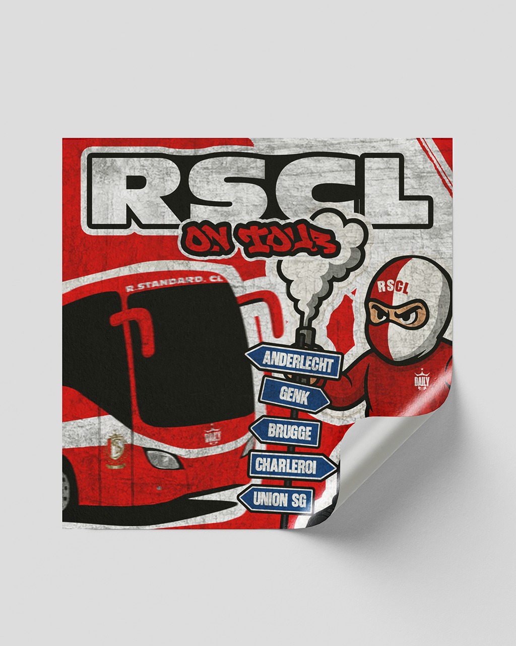 RSCL ON TOUR STICKER 8c8cm