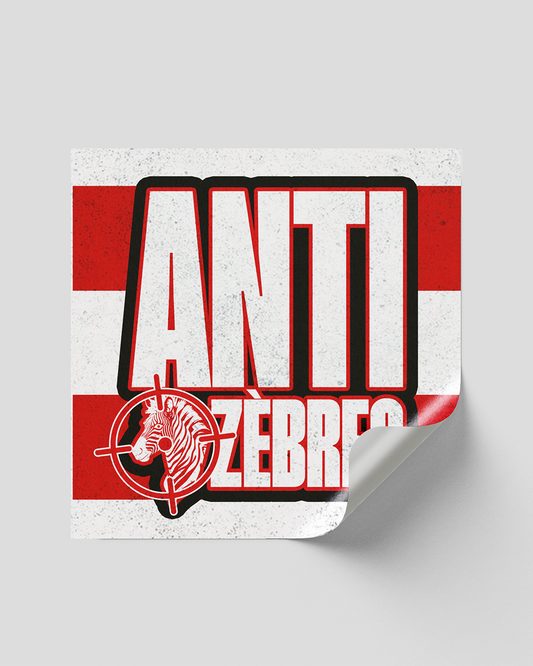 ANTI ZÉBRES STICKER 8x8cm